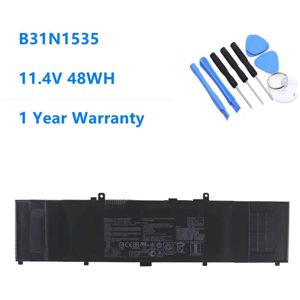 Laptop Battery For ASUS ZenBook UX310 UX310UA UX310UQ UX410 UX410UA UX410UQ U4000U U400UQ RX310U Battery B31N1535 11.4V 48WH
Laptop Battery For ASUS ZenBook UX310 UX310UA UX310UQ UX410 UX410UA UX410UQ U4000U U400UQ RX310U Battery B31N1535 11.4V 48WH