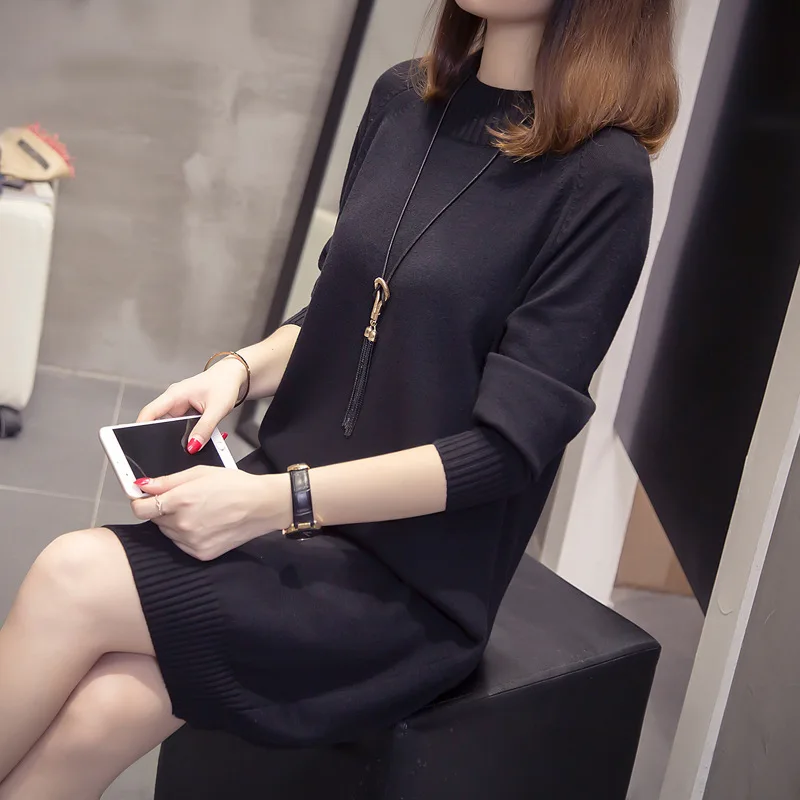 2018 Autumn Clothing New Style Large Size Dress Loose-Fit Mid-length Pullover Knitted Sweater Women's Hair
2018 Autumn Clothing New Style Large Size Dress Loose-Fit Mid-length Pullover Knitted Sweater Women's Hair