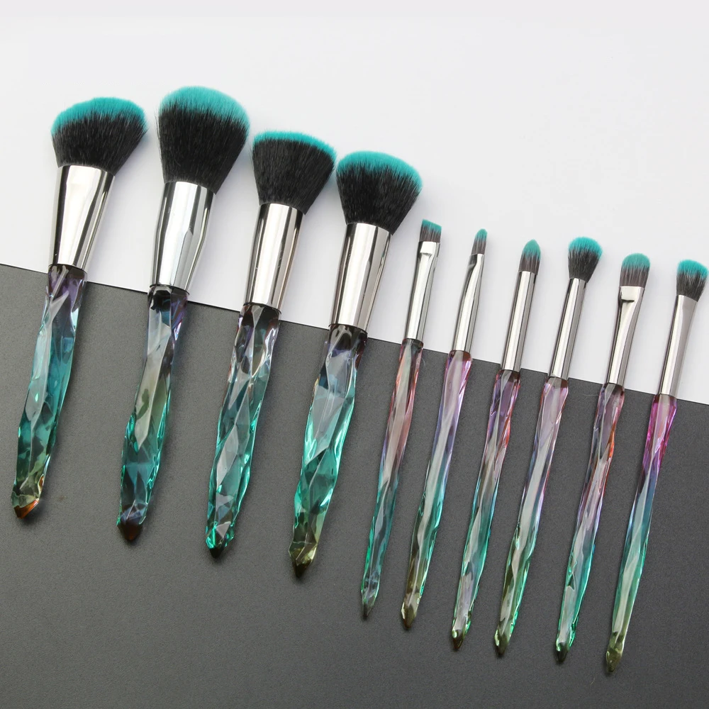New 10pcs/set Diamond Makeup Brush Set Professional Cosmetic Powder Foundation Eyebrow Eye Shadow Lip Blush Makeup Brushes Kit
New 10pcs/set Diamond Makeup Brush Set Professional Cosmetic Powder Foundation Eyebrow Eye Shadow Lip Blush Makeup Brushes Kit