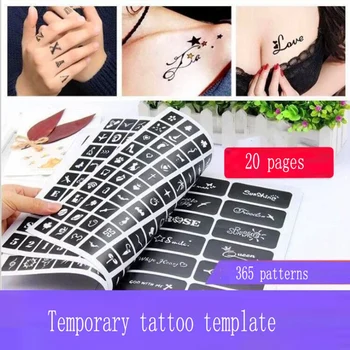 

Temporary Tattoos Stencils-Various Patterns-Body Painting Template-New Henna Designs 20 Sheets/635 Pattern