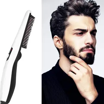 Male Beard Mustache Styling Straightener Combs for Beard Mustache Care Men Hair Electric Hot Comb Straightening Curling Brush 
Male Beard Mustache Styling Straightener Combs for Beard Mustache Care Men Hair Electric Hot Comb Straightening Curling Brush