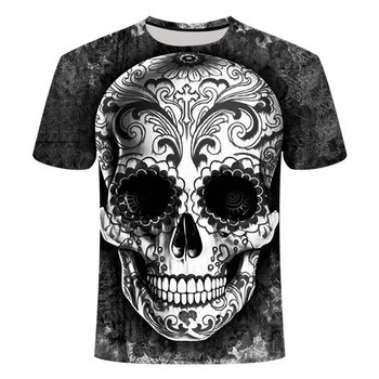 White t shirt 3D Skull tshirt Men T-shirt Male Top Summer Tee Quality Camiseta Short Sleeve O-neck Hip Hop Drop ship
White t shirt 3D Skull tshirt Men T-shirt Male Top Summer Tee Quality Camiseta Short Sleeve O-neck Hip Hop Drop ship