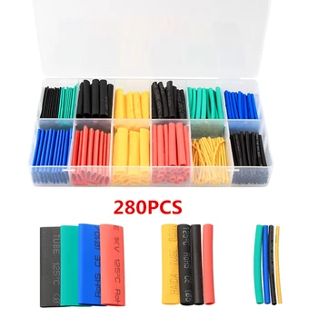 280PCS Heat Shrink Tubing Insulation Shrinkable Tube Assortment Electronic Polyolefin Wire Cable Sleeve Kit for Home Decro
280PCS Heat Shrink Tubing Insulation Shrinkable Tube Assortment Electronic Polyolefin Wire Cable Sleeve Kit for Home Decro