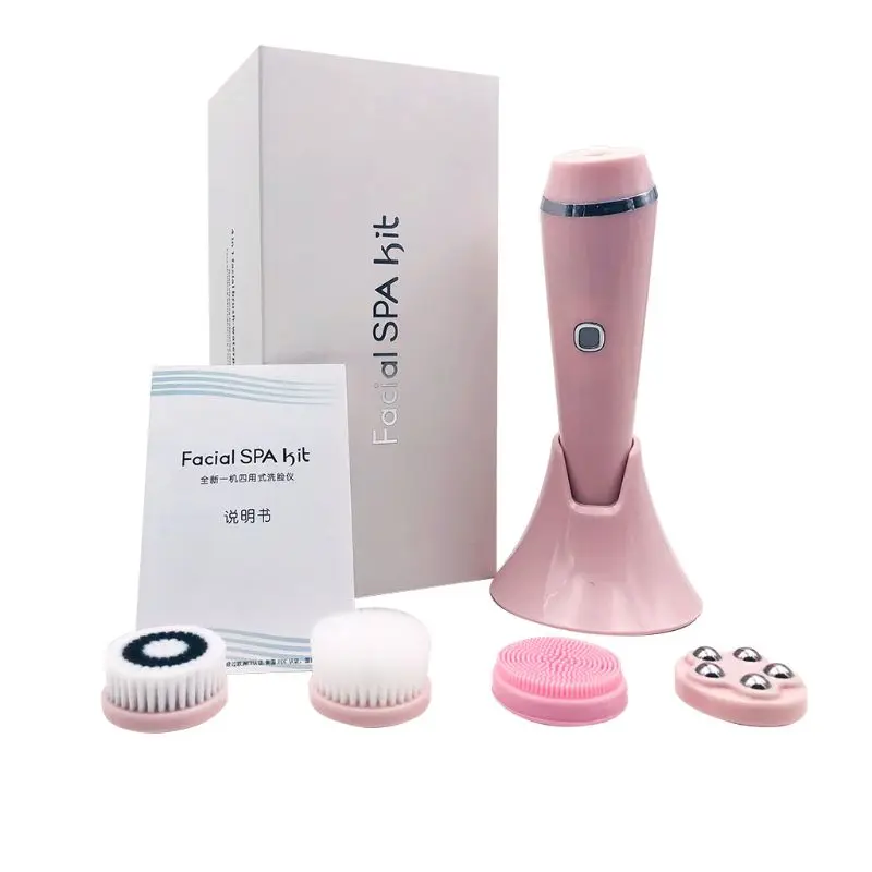 4 in 1 Electric Facial Brush Face Skin Spa Cleansing USB Rechargeable Massager Cleaner with 4 Heads
4 in 1 Electric Facial Brush Face Skin Spa Cleansing USB Rechargeable Massager Cleaner with 4 Heads