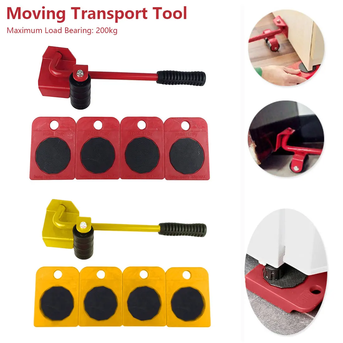 Hand Tools Set Furniture Mover Tool Set Furniture Transport Lifter Heavy Stuffs Moving Tool Wheeled Mover Roller Wheel Bar
Hand Tools Set Furniture Mover Tool Set Furniture Transport Lifter Heavy Stuffs Moving Tool Wheeled Mover Roller Wheel Bar
