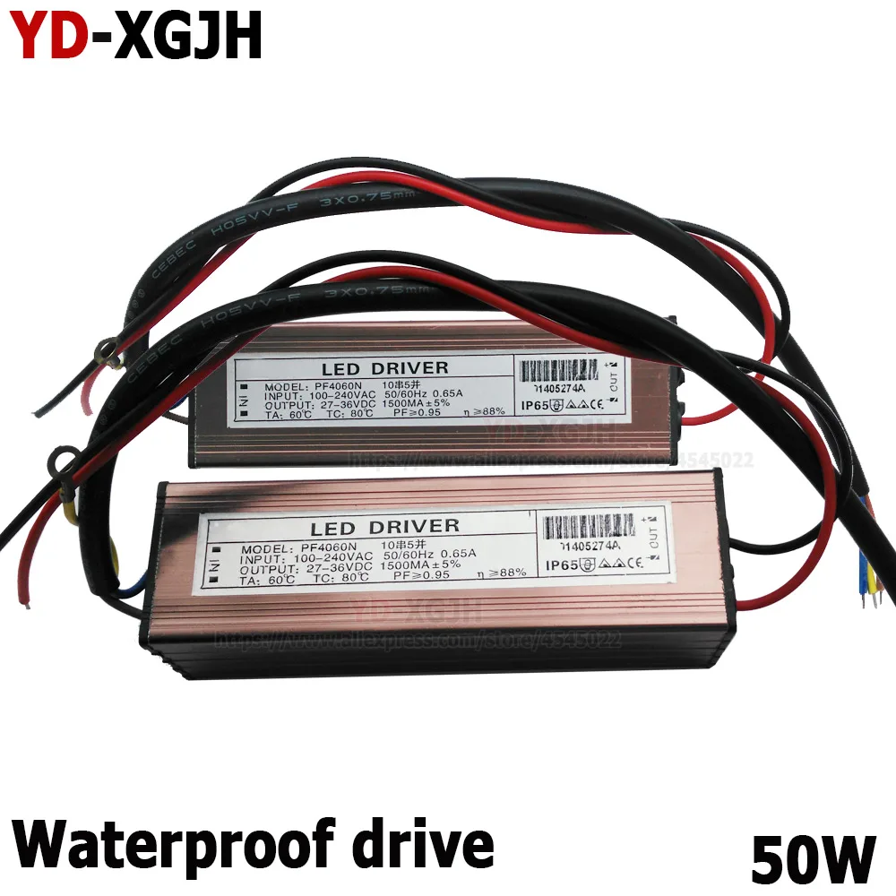50W High Power Lighting Transformers IP65 Waterproof LED Driver AC100-240V 1500mA For 30 35 40 45 50 W Watt COB LED Chip
50W High Power Lighting Transformers IP65 Waterproof LED Driver AC100-240V 1500mA For 30 35 40 45 50 W Watt COB LED Chip