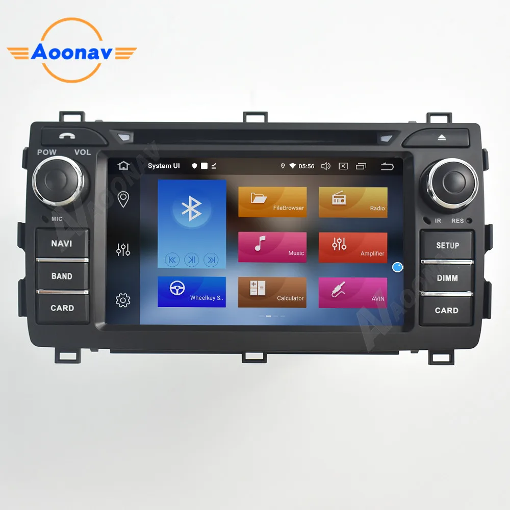 2din Android 10 0 автомобильный Радио мультимедийный плеер аудио DVD для TOYOTA AURIS 2013 2014