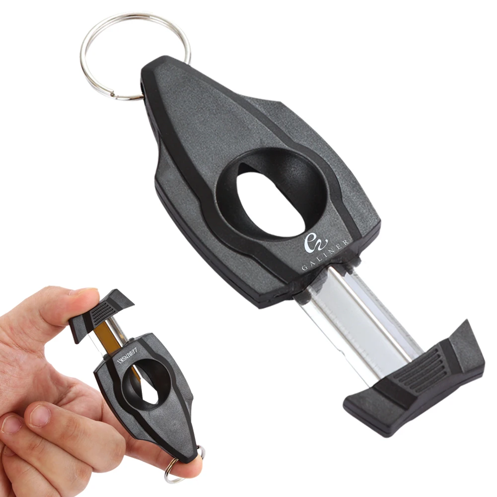 Galiner Plastic V Cigar Cutter Guillotine With Key Ring Portable Mini V Cut Cigar Cutting Tool Smoking Accessories
Galiner Plastic V Cigar Cutter Guillotine With Key Ring Portable Mini V Cut Cigar Cutting Tool Smoking Accessories