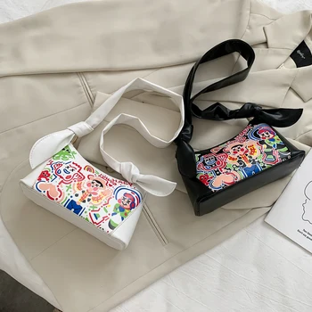 Small Shoulder Purse Fashion Graffiti Print Handbag Clutch with Zipper Closure for Women High Capacity 2020
Small Shoulder Purse Fashion Graffiti Print Handbag Clutch with Zipper Closure for Women High Capacity 2020