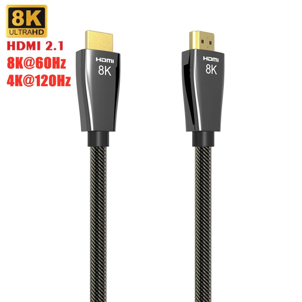 

HDMI 2.1 Cables 8K 60Hz 4K 120Hz 48Gbps bandwidth ARC MOSHOU Video Cord for Amplifier TV High Definition Multimedia Interface