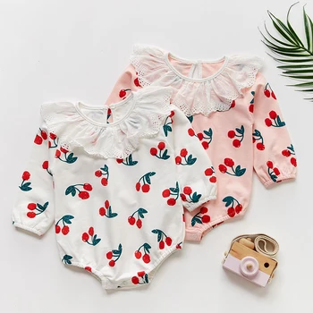 Korean Japan Style Autumn Baby Girl Bodysuits Newborn Long Sleeve Cotton Triangle Climbing Toddler Girl Cherry Pattern Jumpsuit
Korean Japan Style Autumn Baby Girl Bodysuits Newborn Long Sleeve Cotton Triangle Climbing Toddler Girl Cherry Pattern Jumpsuit