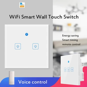 Wifi App Remote Control Smart 1/2/3 Gang Light Switch Screen Touch Panel Voice Control Wireless Wall Switches Remote Home
Wifi App Remote Control Smart 1/2/3 Gang Light Switch Screen Touch Panel Voice Control Wireless Wall Switches Remote Home