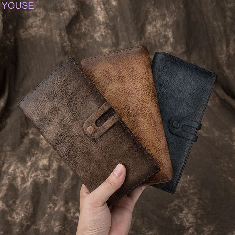 Men Retro Handmade Leather Wallet Full-grain Leather Handbag Wallet Men's Leather Wallet Men's Long Zipper Bag 
Men Retro Handmade Leather Wallet Full-grain Leather Handbag Wallet Men's Leather Wallet Men's Long Zipper Bag