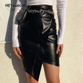 New Sexy Irregular Black Faux Leather Pencil Skirt Elegant High Waist Mini Skirts Womens PU Wrap Short Skirt Office Ladies
New Sexy Irregular Black Faux Leather Pencil Skirt Elegant High Waist Mini Skirts Womens PU Wrap Short Skirt Office Ladies
