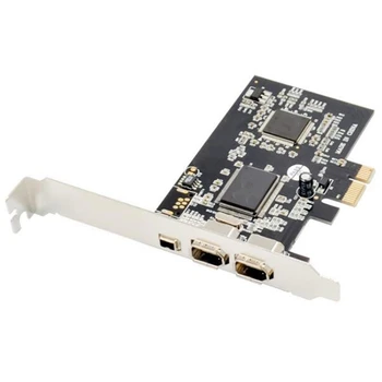 PCI-Express Firewire Card with IEEE 1394A 2 A+1Mini A Ports VT6308P TI Chipset Controller Card for Desktop PC
PCI-Express Firewire Card with IEEE 1394A 2 A+1Mini A Ports VT6308P TI Chipset Controller Card for Desktop PC
