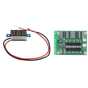 3S 11.1V 12.6V 25A with Balance 18650 Li-Ion Lithium Battery PCB Protection Board with 0.36Inch Digital DC 3-30V Car Voltmeter G
3S 11.1V 12.6V 25A with Balance 18650 Li-Ion Lithium Battery PCB Protection Board with 0.36Inch Digital DC 3-30V Car Voltmeter G