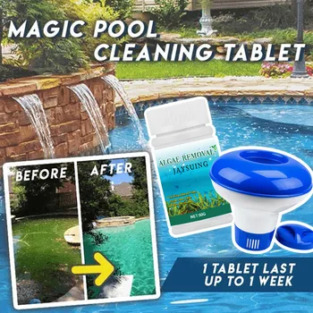 50pcs Tablets Disinfection Pills Swimming Pool Chlorine Tablets Instant Effervescent Pipes Cleaning Floating Pool Dispenser
50pcs Tablets Disinfection Pills Swimming Pool Chlorine Tablets Instant Effervescent Pipes Cleaning Floating Pool Dispenser