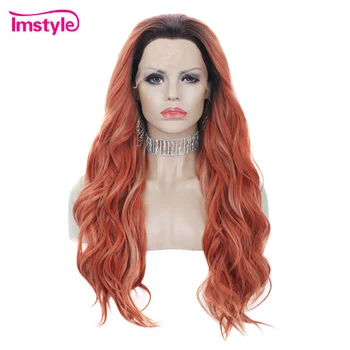 Imstyle Red Orange Wigs Natural Wave Synthetic Lace Front Wig For Women Dark Root Heat Resistant Fiber Mixed Color Wigs
Imstyle Red Orange Wigs Natural Wave Synthetic Lace Front Wig For Women Dark Root Heat Resistant Fiber Mixed Color Wigs