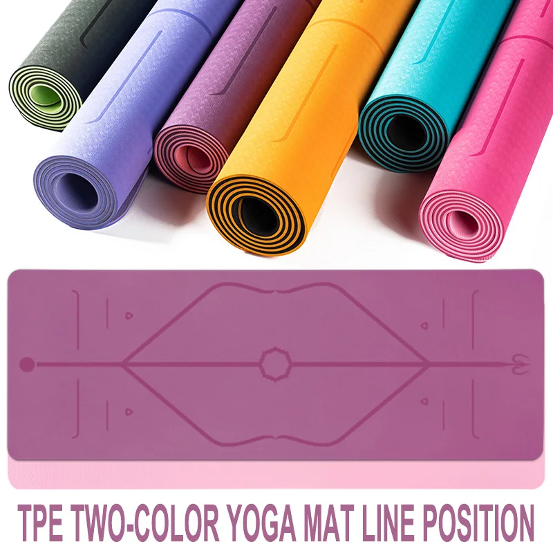 Tpe Yoga Mat With Position Line Fitness Gymnastics Mats Double Layer Non-slip Beginner Sport Carpet Pads 1830*610*6mm Women Mats
Tpe Yoga Mat With Position Line Fitness Gymnastics Mats Double Layer Non-slip Beginner Sport Carpet Pads 1830*610*6mm Women Mats