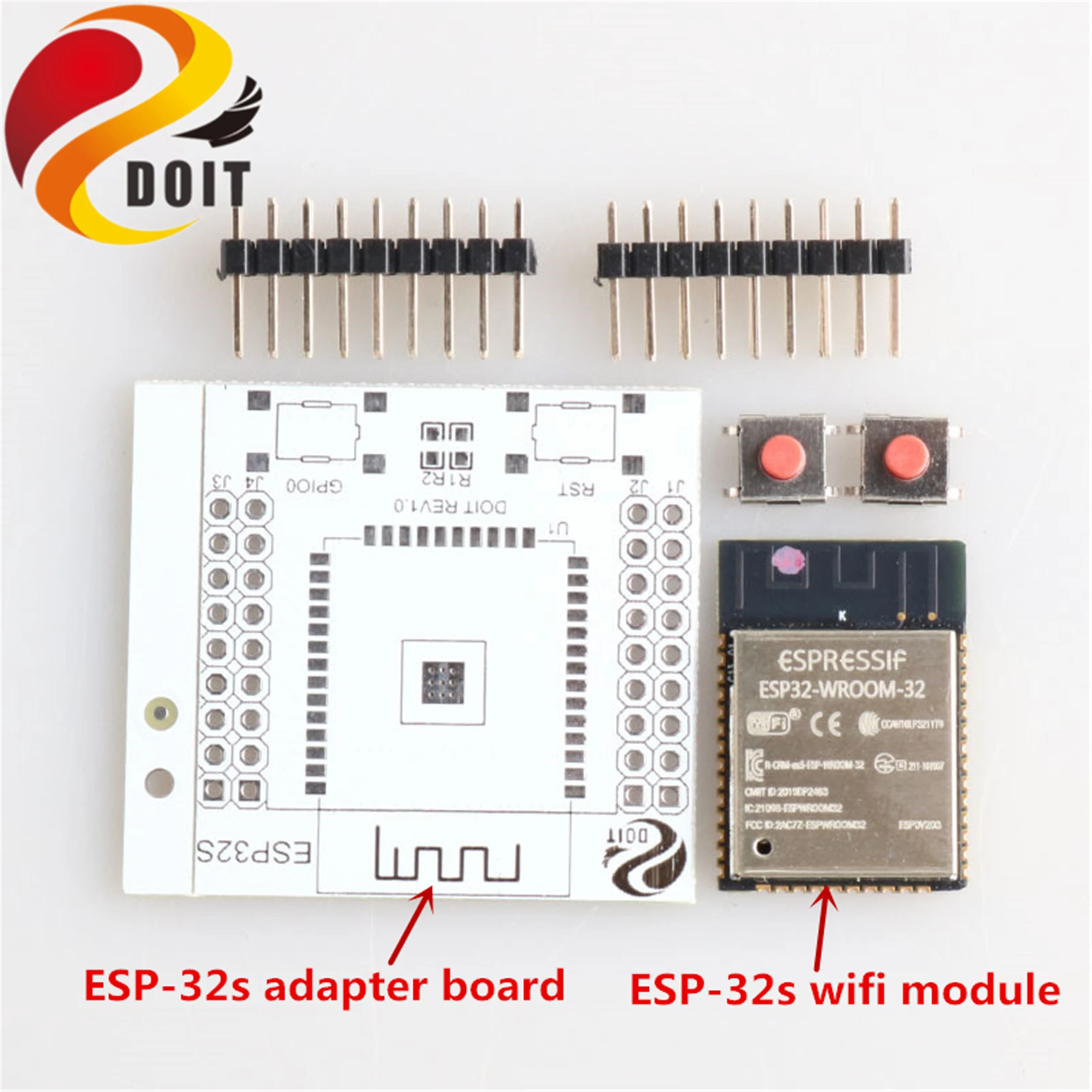 DOITING ESP-32s ESP-32s Wireless Wifi Module+Adapter Board WiFi+Bluetooth Dual Core CPU Network Port 802.11 b/g/n/e/i
DOITING ESP-32s ESP-32s Wireless Wifi Module+Adapter Board WiFi+Bluetooth Dual Core CPU Network Port 802.11 b/g/n/e/i
