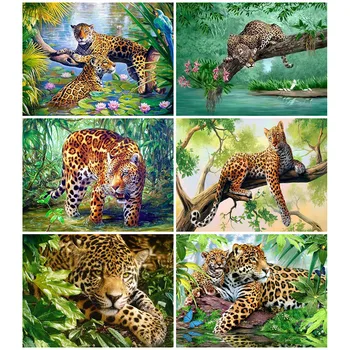 HUACAN 5d Animal Diamond Painting leopard Picture Of Rhinestones Full Drill Square Diamond Embroidery Home Decoration Gift
HUACAN 5d Animal Diamond Painting leopard Picture Of Rhinestones Full Drill Square Diamond Embroidery Home Decoration Gift