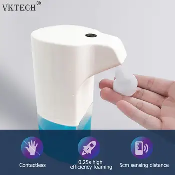 250ml Automatic Sensor Foaming Soap Dispenser Touchless Liquid Soap Dispenser Hand Washer for Kitchen Bathroom Accessories
250ml Automatic Sensor Foaming Soap Dispenser Touchless Liquid Soap Dispenser Hand Washer for Kitchen Bathroom Accessories