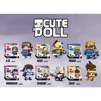 Decool Compatible Overwatch Brickheadz OW D.VA Reaper Action Figure model building block bricks toys Christmas gift
Decool Compatible Overwatch Brickheadz OW D.VA Reaper Action Figure model building block bricks toys Christmas gift