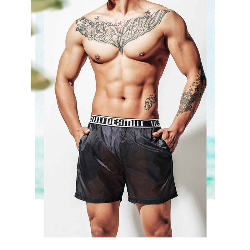 New Casual Summer Swimming Fitness Shorts Male Transparent Swimming Trunks Men's Fashion Sports Beachwear Sexy Thin Beach Pants
New Casual Summer Swimming Fitness Shorts Male Transparent Swimming Trunks Men's Fashion Sports Beachwear Sexy Thin Beach Pants