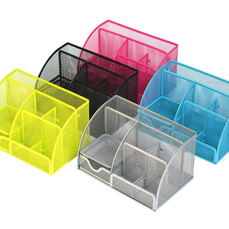 Metal Pen Holder Student Multifunctional Desktop Storage Seven Grid Combination Stationery
Metal Pen Holder Student Multifunctional Desktop Storage Seven Grid Combination Stationery