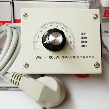 

WBT-4000W 220V Controllable Variable Voltage Regulator Light Brightness Temperature Adjustment Fan Speed Motor Electric Dimmer