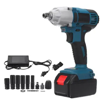 98VF/128VF 320Nm Cordless Socket Wrench Electric Brushless Impact Wrench with Socket Set Rechargeable Hand Drill Power Tools
98VF/128VF 320Nm Cordless Socket Wrench Electric Brushless Impact Wrench with Socket Set Rechargeable Hand Drill Power Tools