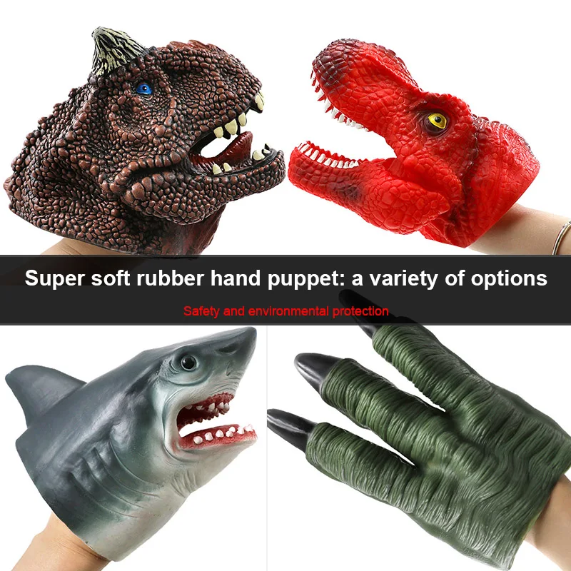 11Types Children's Soft Rubber Animal Head Hand Puppet Toy Glove Model Gift Dinosaur Children's Doll Toy No Peluches Plush Toy
11Types Children's Soft Rubber Animal Head Hand Puppet Toy Glove Model Gift Dinosaur Children's Doll Toy No Peluches Plush Toy