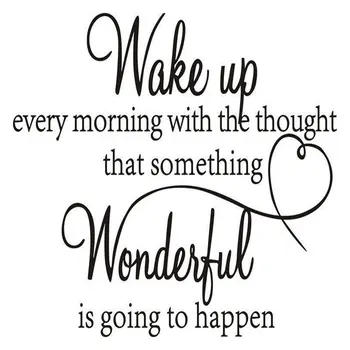 Personalized Decorative Wall Stickers Wake Up Wonderful Bedroom Living Room Decoration Removable Stickers Home Decor
Personalized Decorative Wall Stickers Wake Up Wonderful Bedroom Living Room Decoration Removable Stickers Home Decor