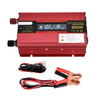600W LED diaplay Car Power Inverter Converter Charger Adapter Modified Sine Wave with USB Port & US Plug
600W LED diaplay Car Power Inverter Converter Charger Adapter Modified Sine Wave with USB Port & US Plug