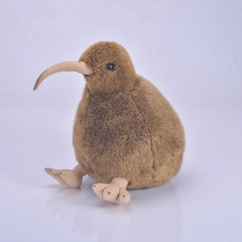 Фото [Funny] Zoo 28cm Simulation Lifelike Kiwi Plush Toys Soft bird Stuffed Animals doll Birthday Christmas Gifts For Kids | Игрушки и хобби