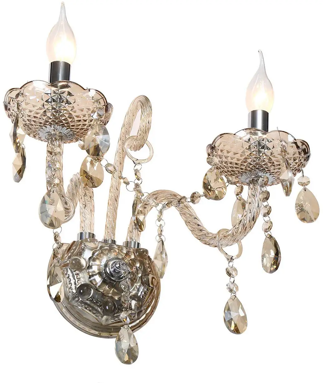 Honhill 2 Arms Crystal Glass Wall Light K9 for Living Room Hallway Entry 220V E14
Honhill 2 Arms Crystal Glass Wall Light K9 for Living Room Hallway Entry 220V E14