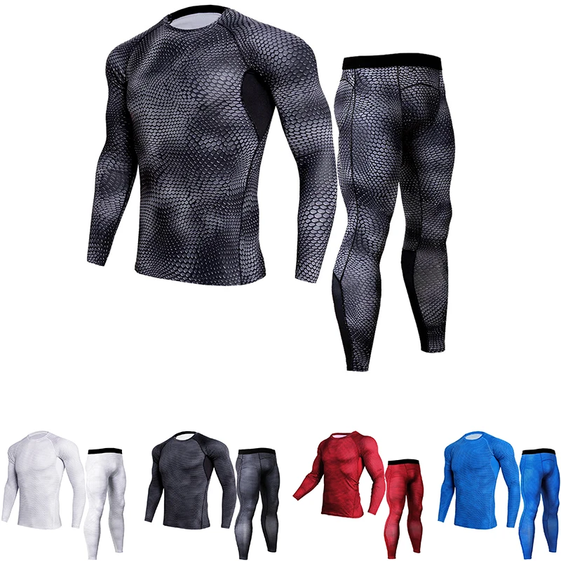 Men's Sports Running Set Polyester Quick-dry Training Clothes New Snake Printed Long Sleeve T-shirts Pants 2 Piece Sets for Mens
Men's Sports Running Set Polyester Quick-dry Training Clothes New Snake Printed Long Sleeve T-shirts Pants 2 Piece Sets for Mens