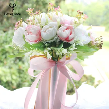 Lovegrace Wedding Bouquet Bridal Bouquet Holder Pink Silk Peony Wedding Bouquets for Bridesmaids Artificial Peony Flowers Decor
Lovegrace Wedding Bouquet Bridal Bouquet Holder Pink Silk Peony Wedding Bouquets for Bridesmaids Artificial Peony Flowers Decor