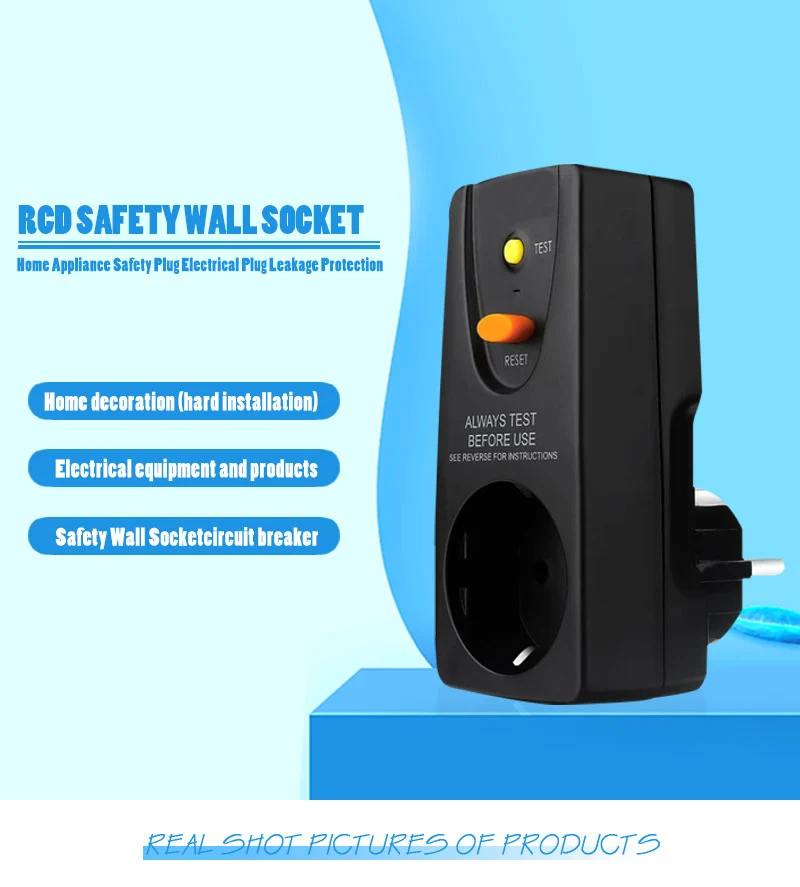 Power Circuit Breaker Socket Electrical Plugs for Household Equipment and tools FI Plugs 16A Leakage Protector
Power Circuit Breaker Socket Electrical Plugs for Household Equipment and tools FI Plugs 16A Leakage Protector