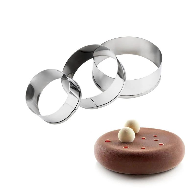 Stainless Steel Baking Mousse Cake Round cake Mold Kitchen Accessories Ring Bakeware Baking Tool Ring Bakeware
Stainless Steel Baking Mousse Cake Round cake Mold Kitchen Accessories Ring Bakeware Baking Tool Ring Bakeware