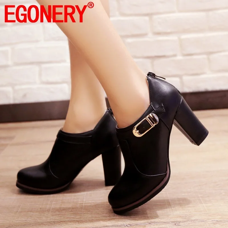 EGONERY spring new fashion women pumps outside high heels round toe zip metal decoration women shoes drop shipping size 32-45
EGONERY spring new fashion women pumps outside high heels round toe zip metal decoration women shoes drop shipping size 32-45
