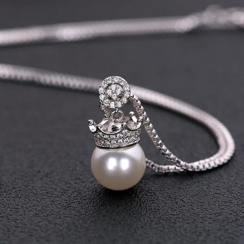 

new Fashion Kpop Pearl Choker Necklace sterling silver 925 Chain Pendant For Women Jewelry Girl Gift чокер collares