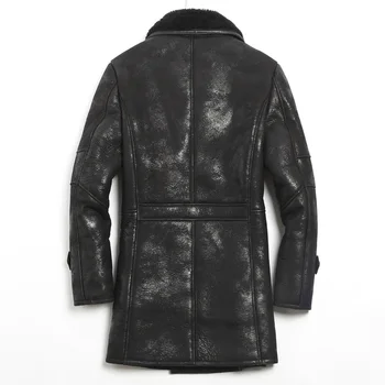 Winter Genuine Leather Jacket Men Sheep Shearling Jacket Mens Sheepskin Coat 2020 Long Real Fur Coat Vintage KJ1133
Winter Genuine Leather Jacket Men Sheep Shearling Jacket Mens Sheepskin Coat 2020 Long Real Fur Coat Vintage KJ1133
