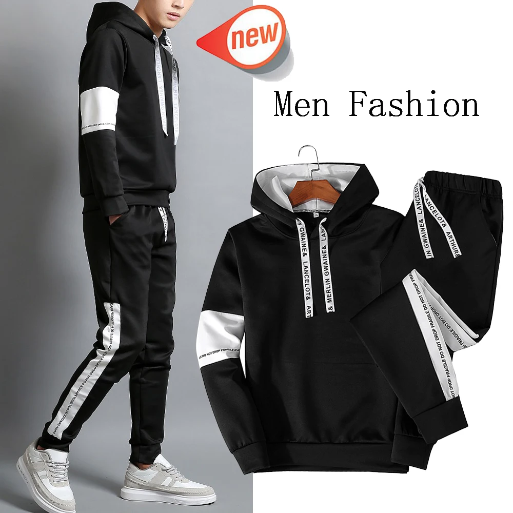 2019 tracksuit Set Men Fashion Cotton Jogger Sports Sportswear Suits Spring Autumn Two Pieces Hoodies Pants Set Jogging Suit
2019 tracksuit Set Men Fashion Cotton Jogger Sports Sportswear Suits Spring Autumn Two Pieces Hoodies Pants Set Jogging Suit
