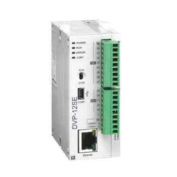 Delta SE series PLC programmable controller DVP12SE11R DVP12SE11T 8DI 4DO 3 COM Mini USB/RS485x2/Ethernet Relay output
Delta SE series PLC programmable controller DVP12SE11R DVP12SE11T 8DI 4DO 3 COM Mini USB/RS485x2/Ethernet Relay output