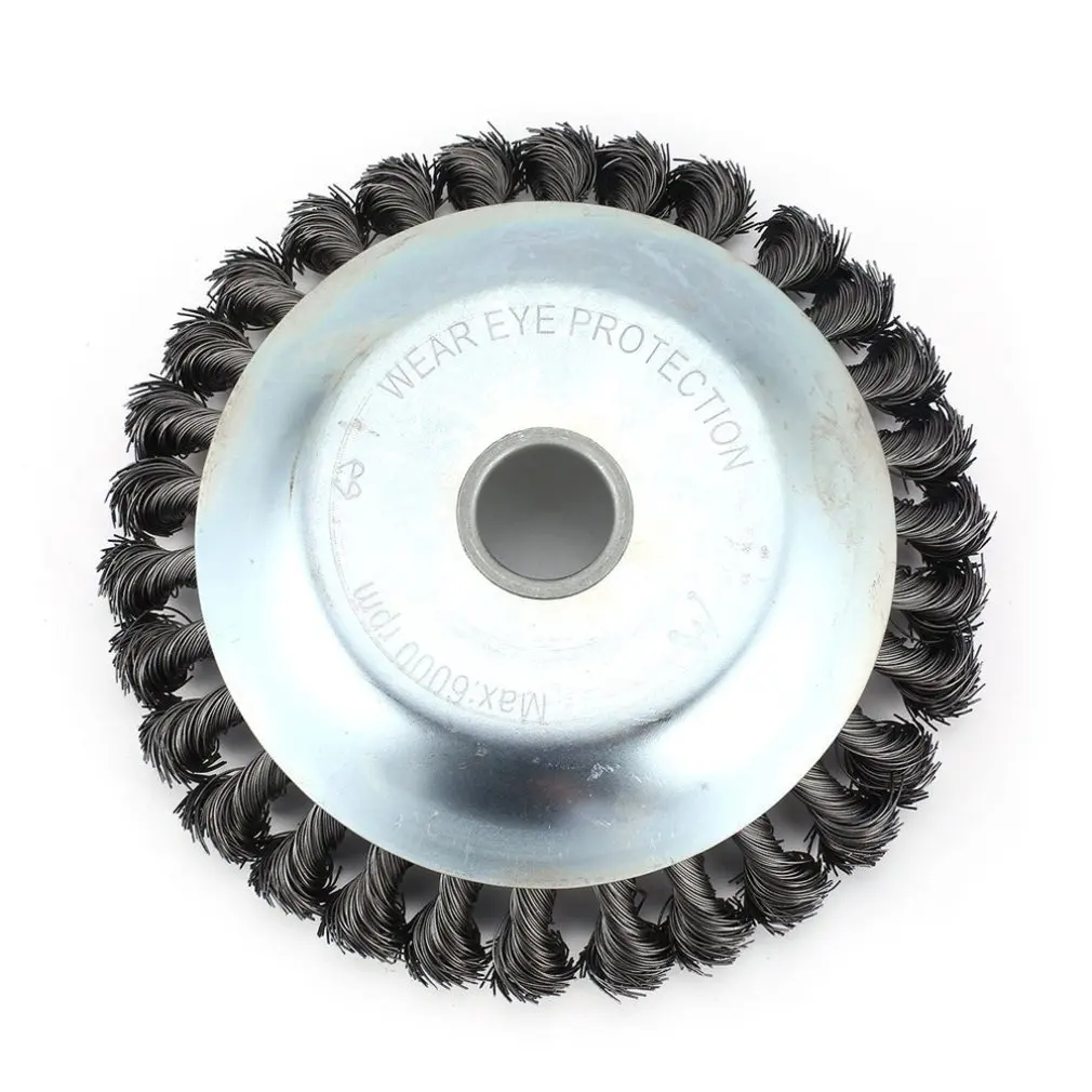 180x25mm Rotary Weed Brush High Carbon Steel Flat Wire Wheel Brush Bench Grinder Polish Trimmer Head Kit grass cutter
180x25mm Rotary Weed Brush High Carbon Steel Flat Wire Wheel Brush Bench Grinder Polish Trimmer Head Kit grass cutter