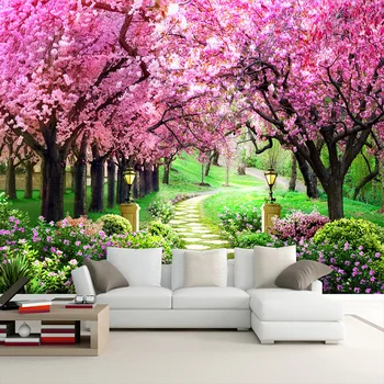 Custom Photo Wallpaper 3D Stereo Cherry Blossom Path Forest Landscape Murals Stickers Living Room Self-Adhesive Wallpapers Decor
Custom Photo Wallpaper 3D Stereo Cherry Blossom Path Forest Landscape Murals Stickers Living Room Self-Adhesive Wallpapers Decor