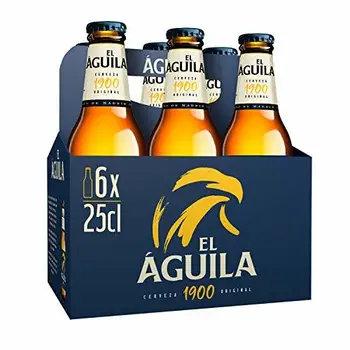 El Aguila Cerveza Especial - Paquete de 6 x 250 ml (Total: 1500 ml)
El Aguila Cerveza Especial - Paquete de 6 x 250 ml (Total: 1500 ml)