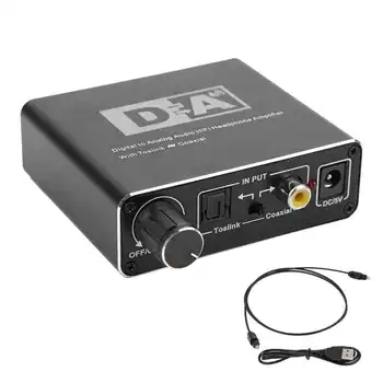 Portable Audio Converter Digital Coaxial Optical Fiber to Analog R/L Signal Adapter 3.5mm Jack Hifi Amplifier
Portable Audio Converter Digital Coaxial Optical Fiber to Analog R/L Signal Adapter 3.5mm Jack Hifi Amplifier