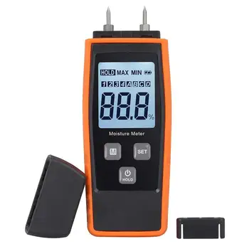 Handheld Moisture Meter Digital LCD Lumber Damp Meter Wood Detector Humidity Tester for Timber Drywall Mortar Concrete
Handheld Moisture Meter Digital LCD Lumber Damp Meter Wood Detector Humidity Tester for Timber Drywall Mortar Concrete